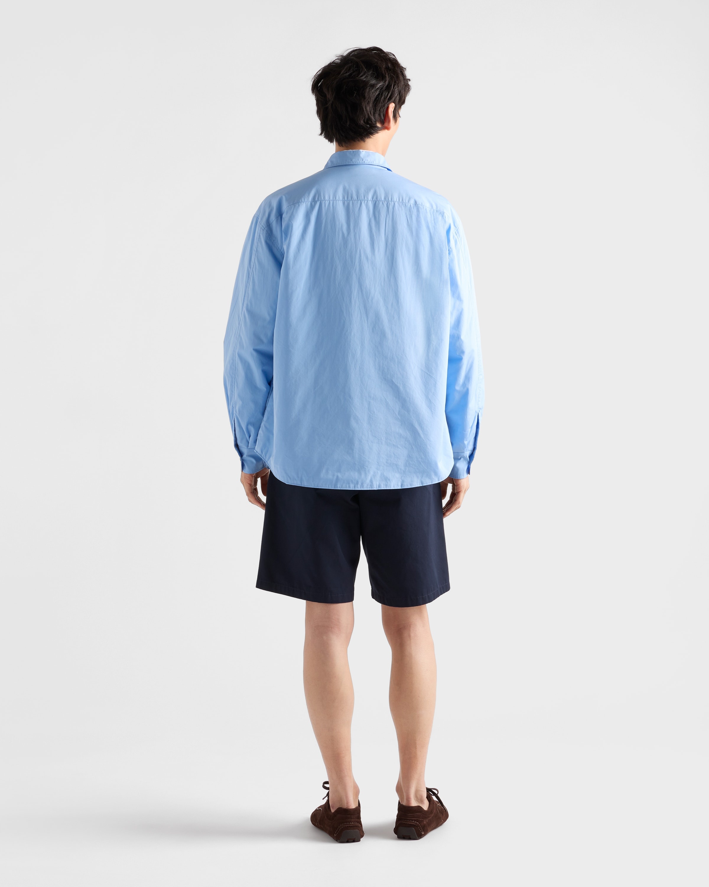 Vintage-effect cotton Bermudas - 5