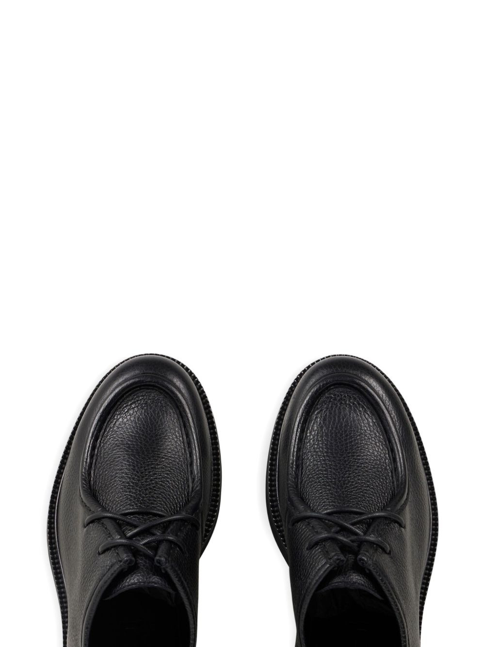 leather lace-up Derby shoes - 3