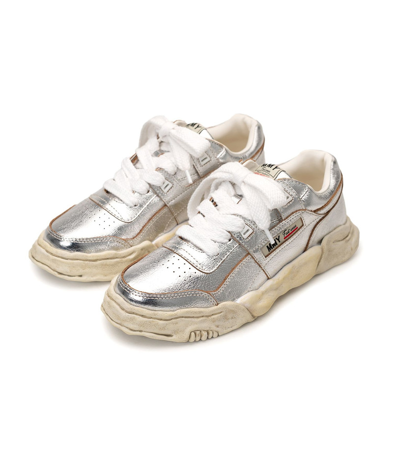 "PARKER" OG Sole Wrinkled Leather Low-top Sneaker 34