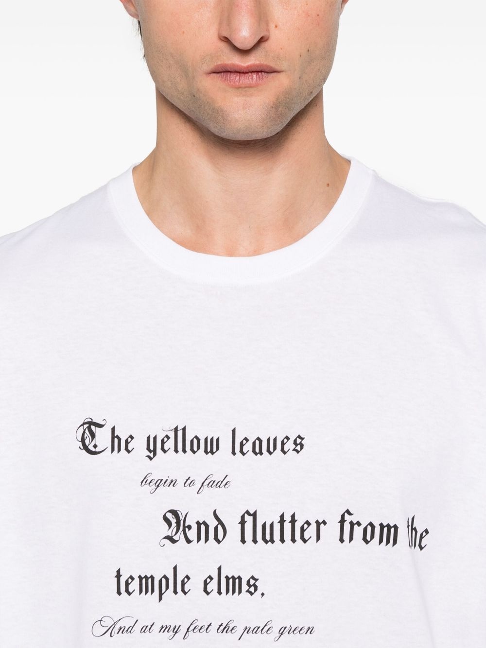 text-print T-shirt - 4