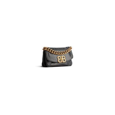 BALENCIAGA Women's Bb Soft Small Flap Bag  in Black outlook