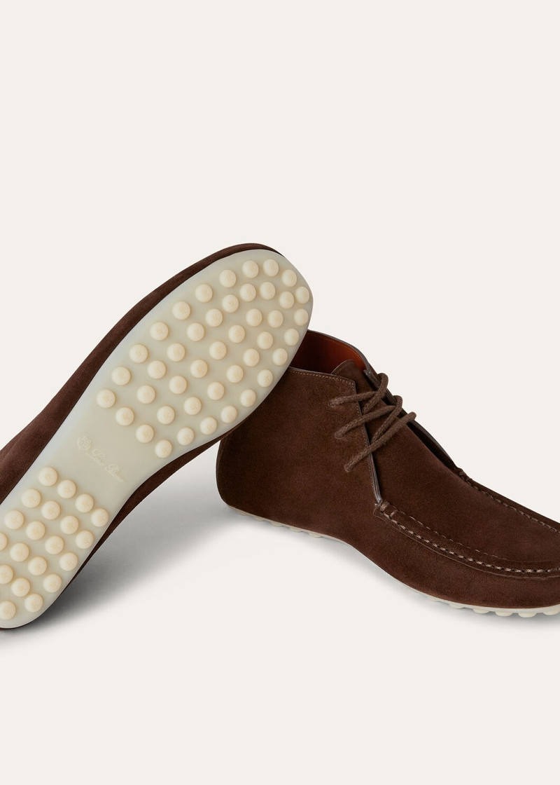 Dot Sole Lace Up Walk Boots 5