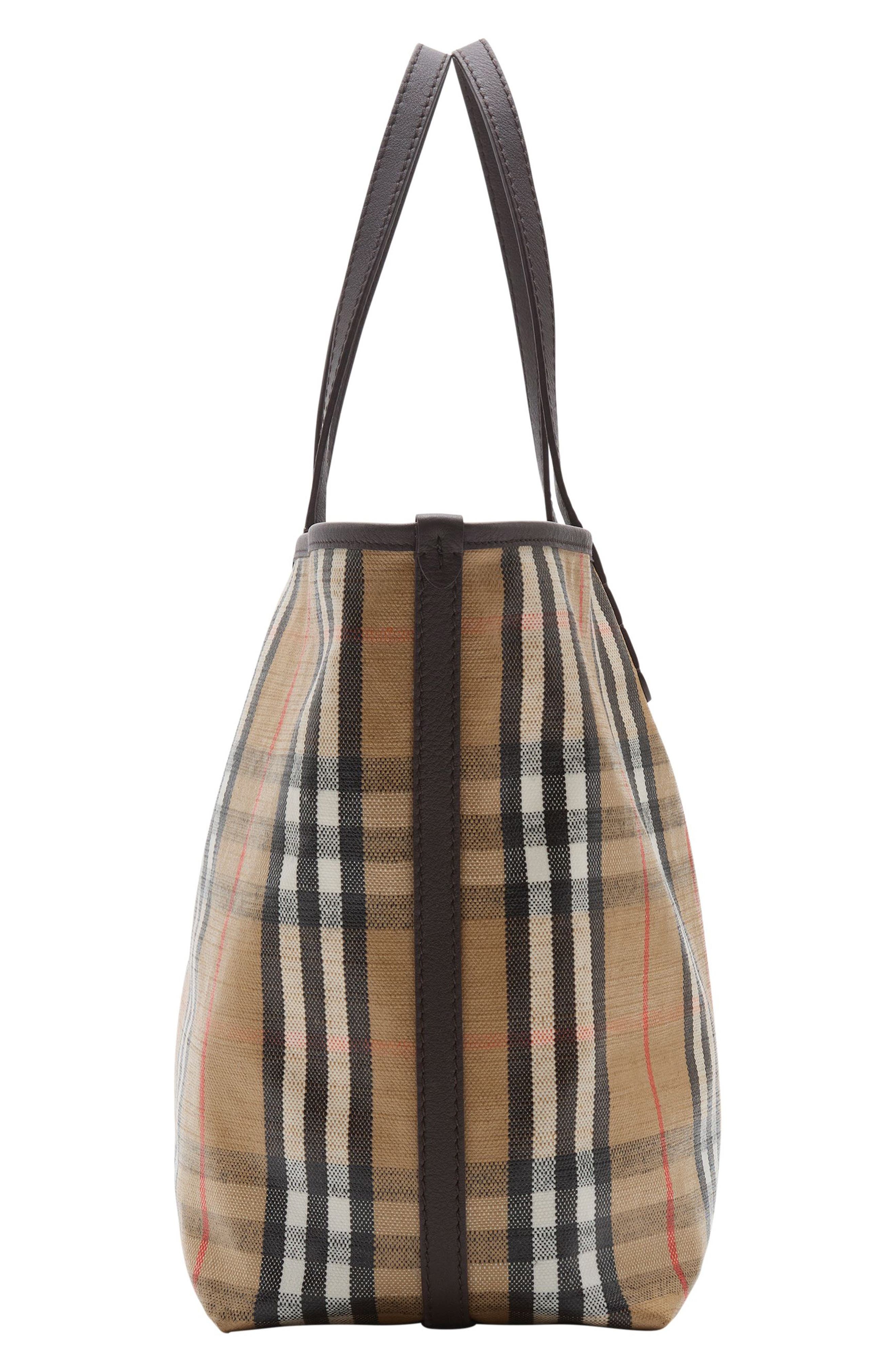 burberry Medium Highlands Coated Canvas Tote in Sand at Nordstrom - 4