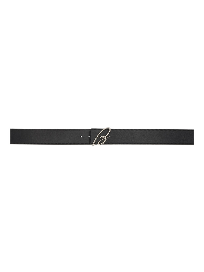 Black Leather Belt - 1