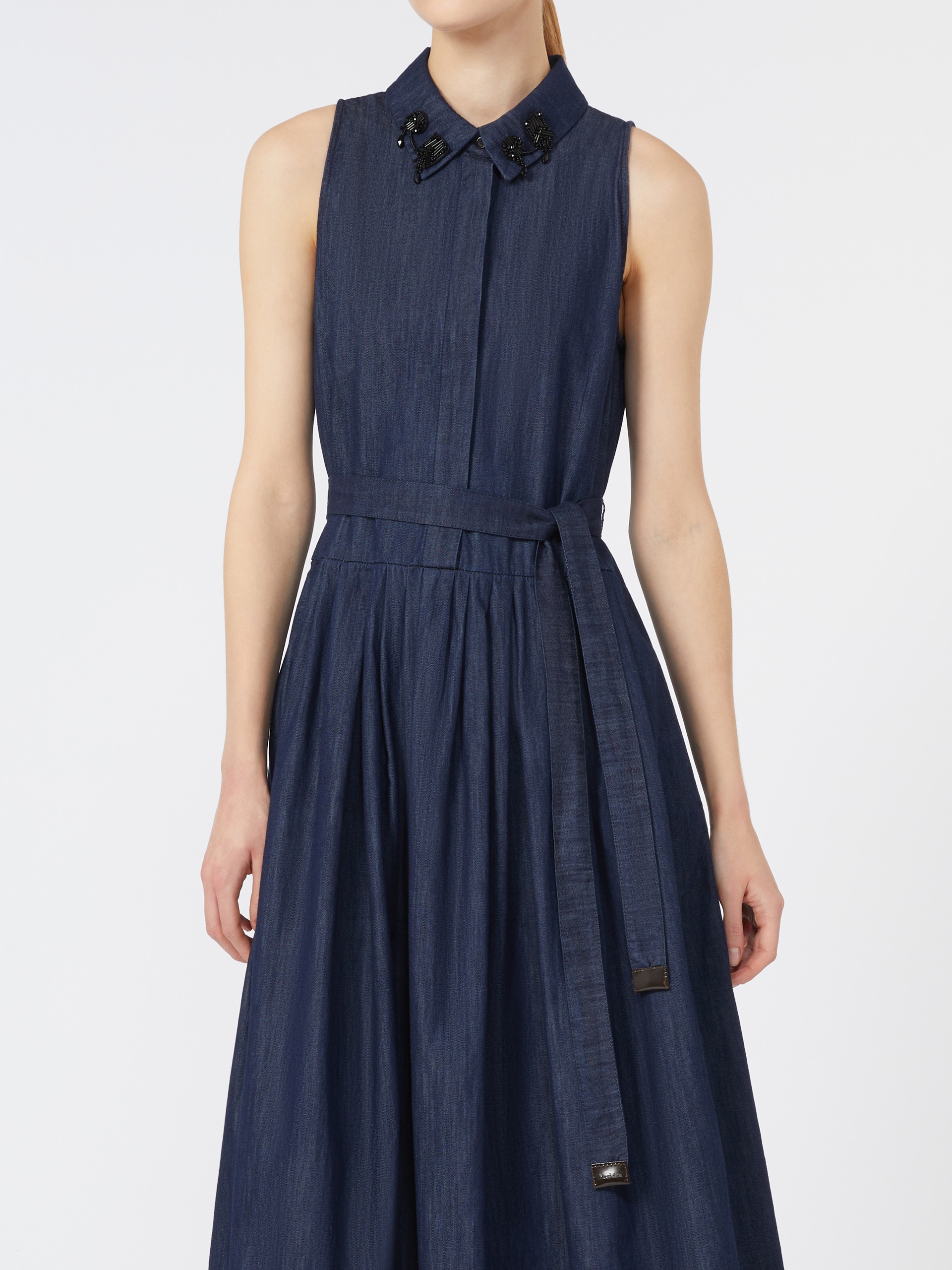 ELENA Sleeveless denim dress - 6