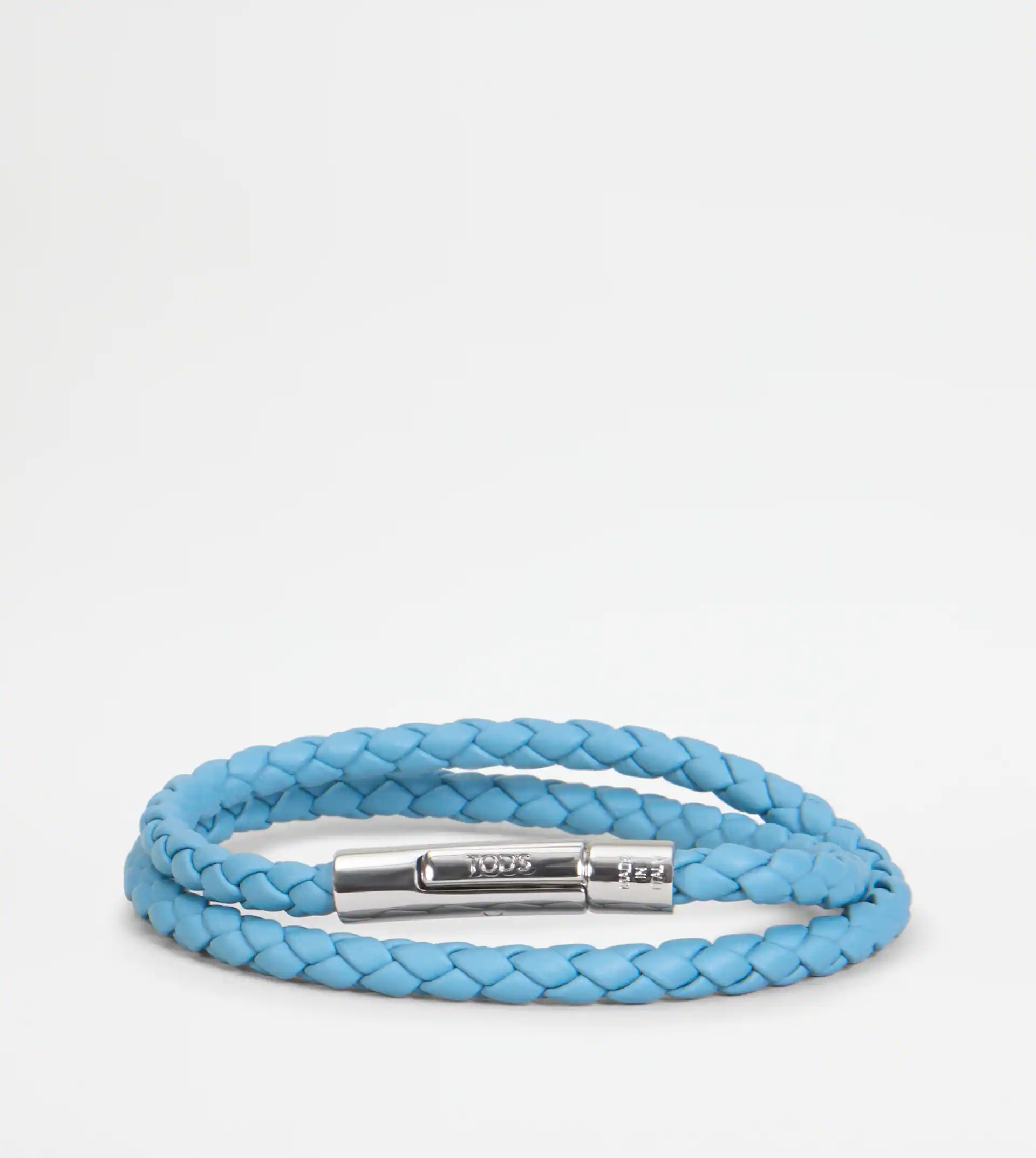 MYCOLORS BRACELET IN LEATHER - LIGHT BLUE - 1