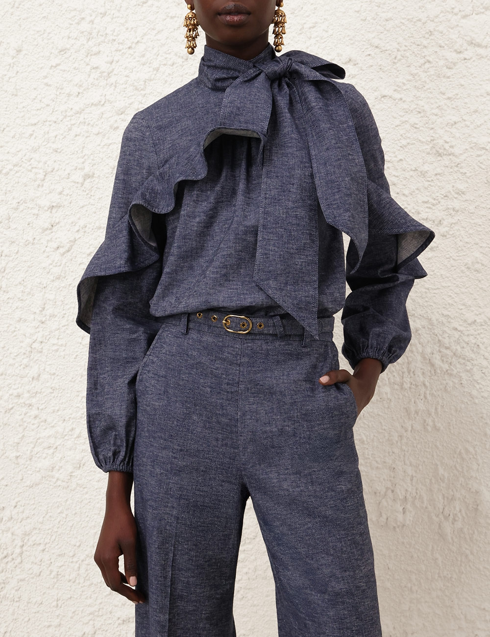 HYPNOTIC CHAMBRAY BLOUSE - 2