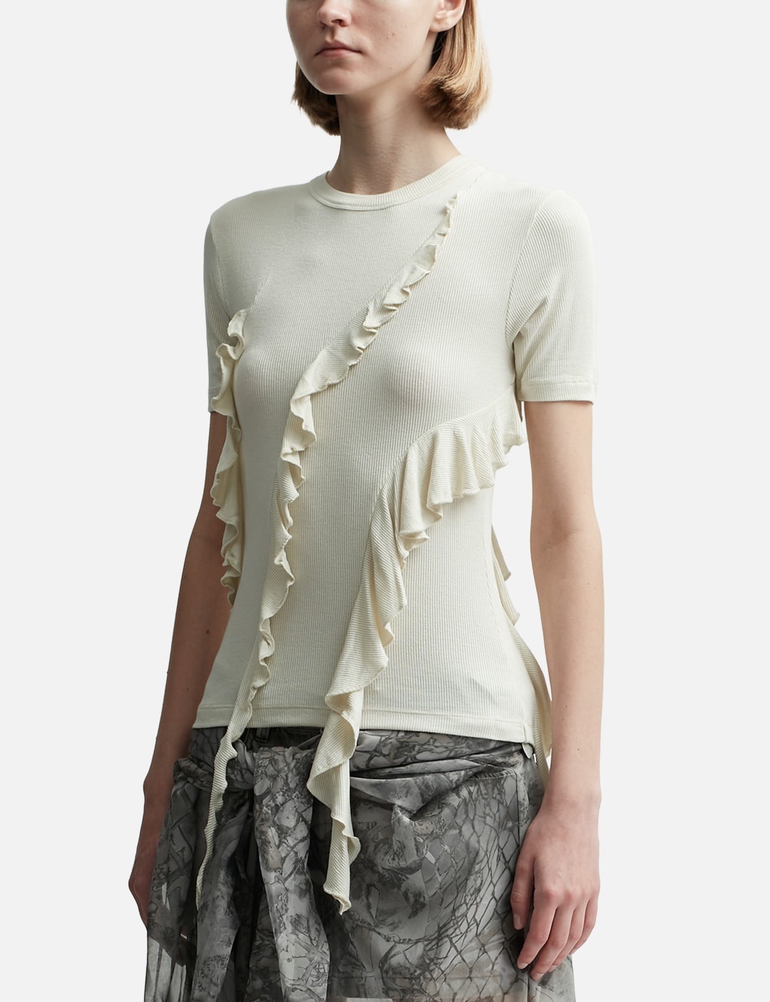 RUFFLE DRAPED TOP - 2