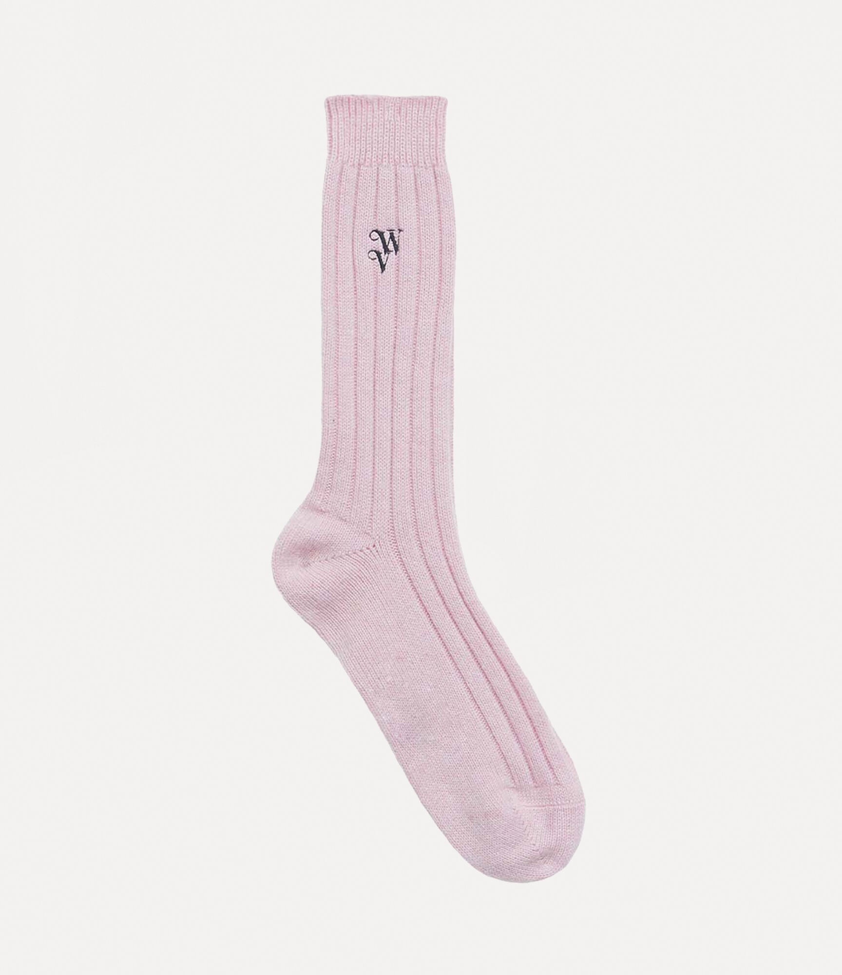 RIB CASHMERE SOCKS - 1