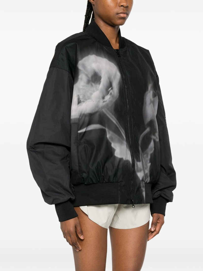 x adidas x Stella McCartney floral print bomber jacket 3