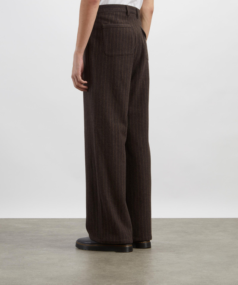 Orsman Taplin Brown Wide-Leg Trousers 4
