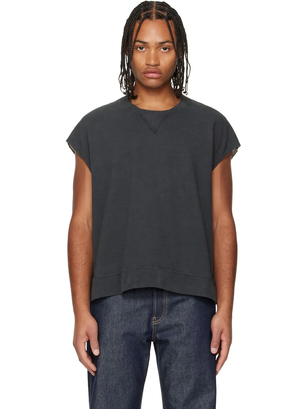 Black Mondo Dual Sweat S/L DMGD Tank Top - 1