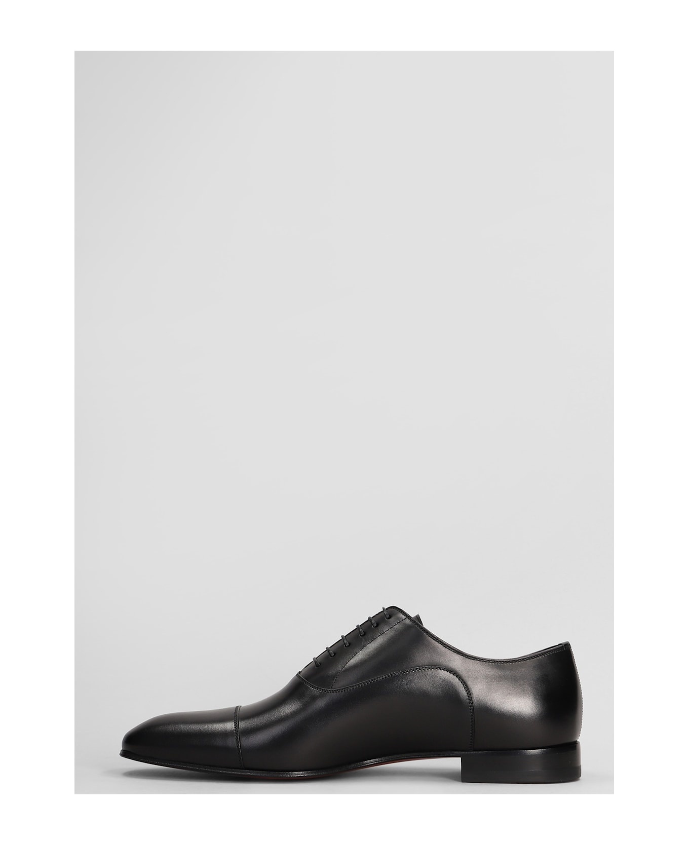 Greggo Lace Up Shoes In Black Leather - 3