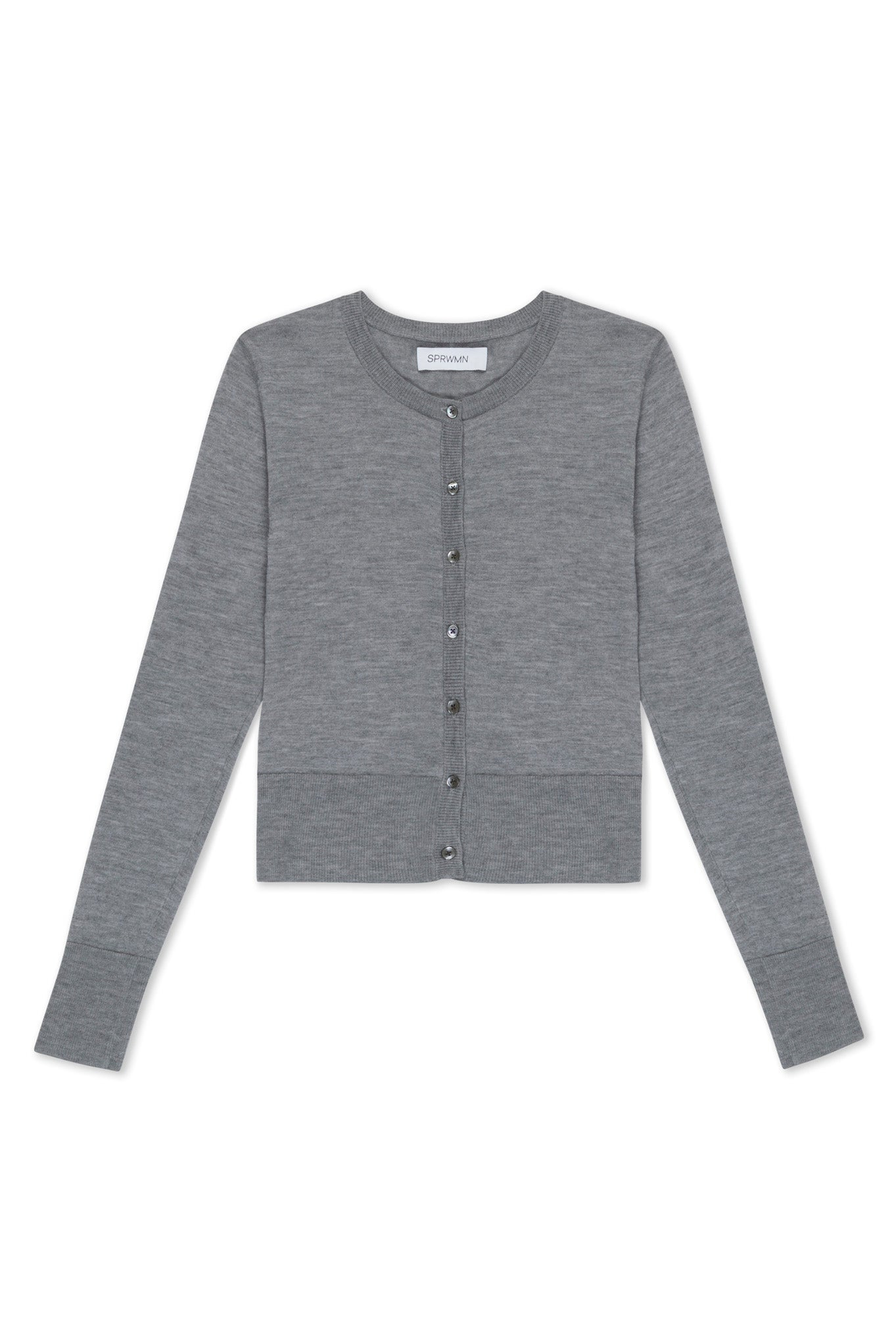 GREY ULTRA FINE CASHMERE BABY CARDIGAN - 5