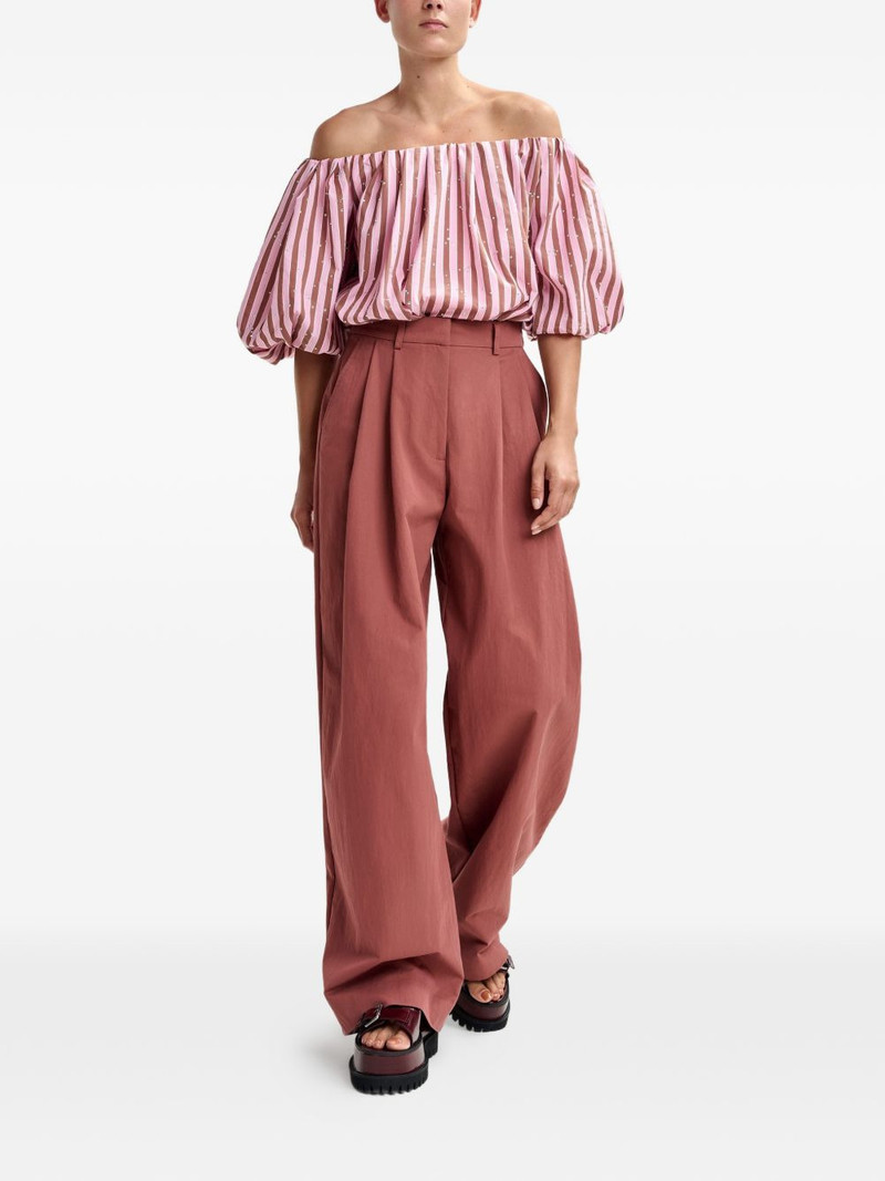ESSENTIEL ANTWERP striped embellished blouse outlook