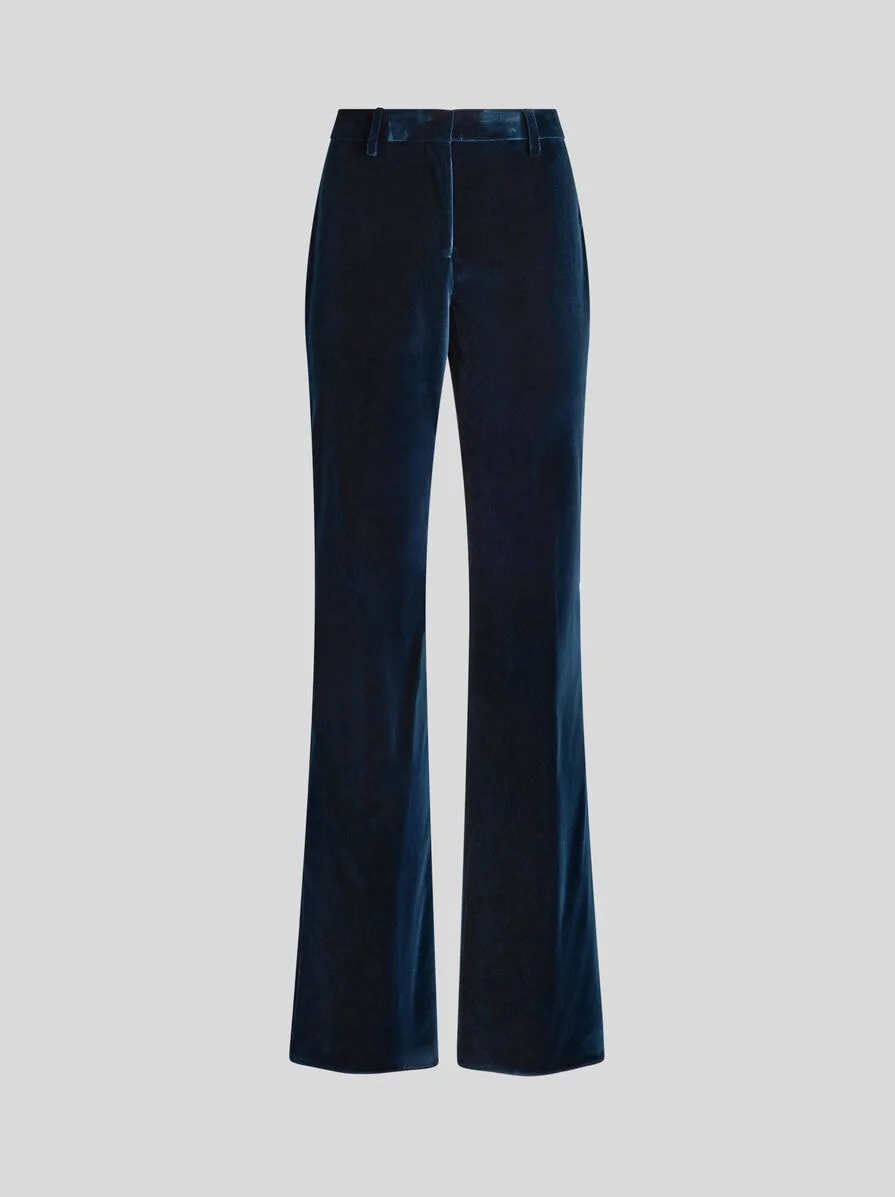 COTTON VELVET TROUSERS - 1