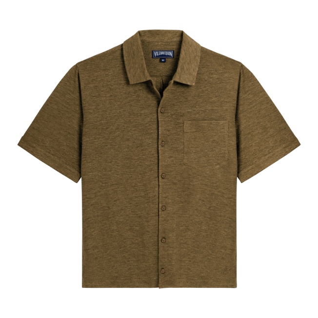 Unisex Linen Shirt Solid - 1