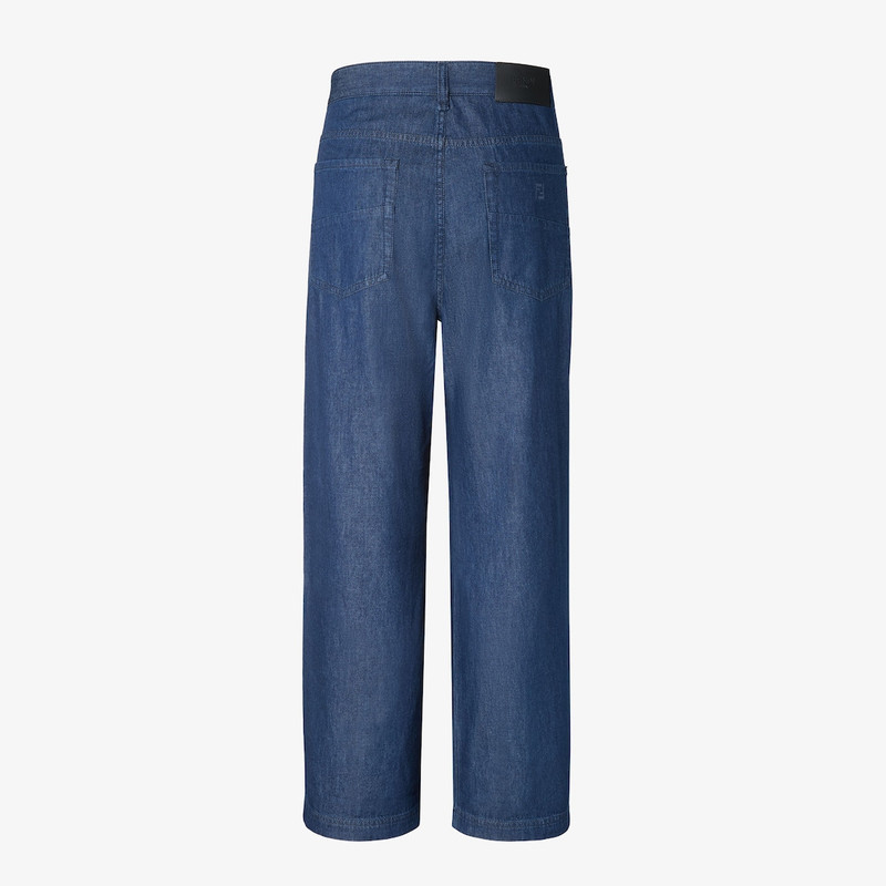 FENDI Long Jeans Blue chambray jeans outlook