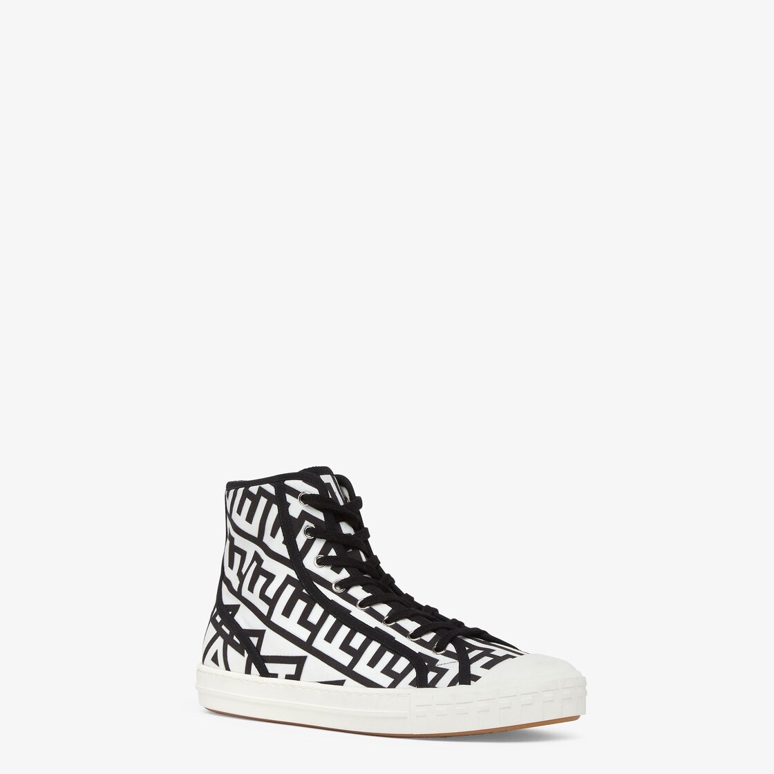 Two-tone canvas Fendi Roma Capsule high-tops - 2