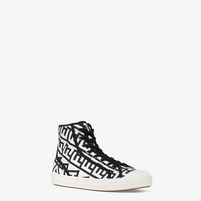 Two-tone canvas Fendi Roma Capsule high-tops 2
