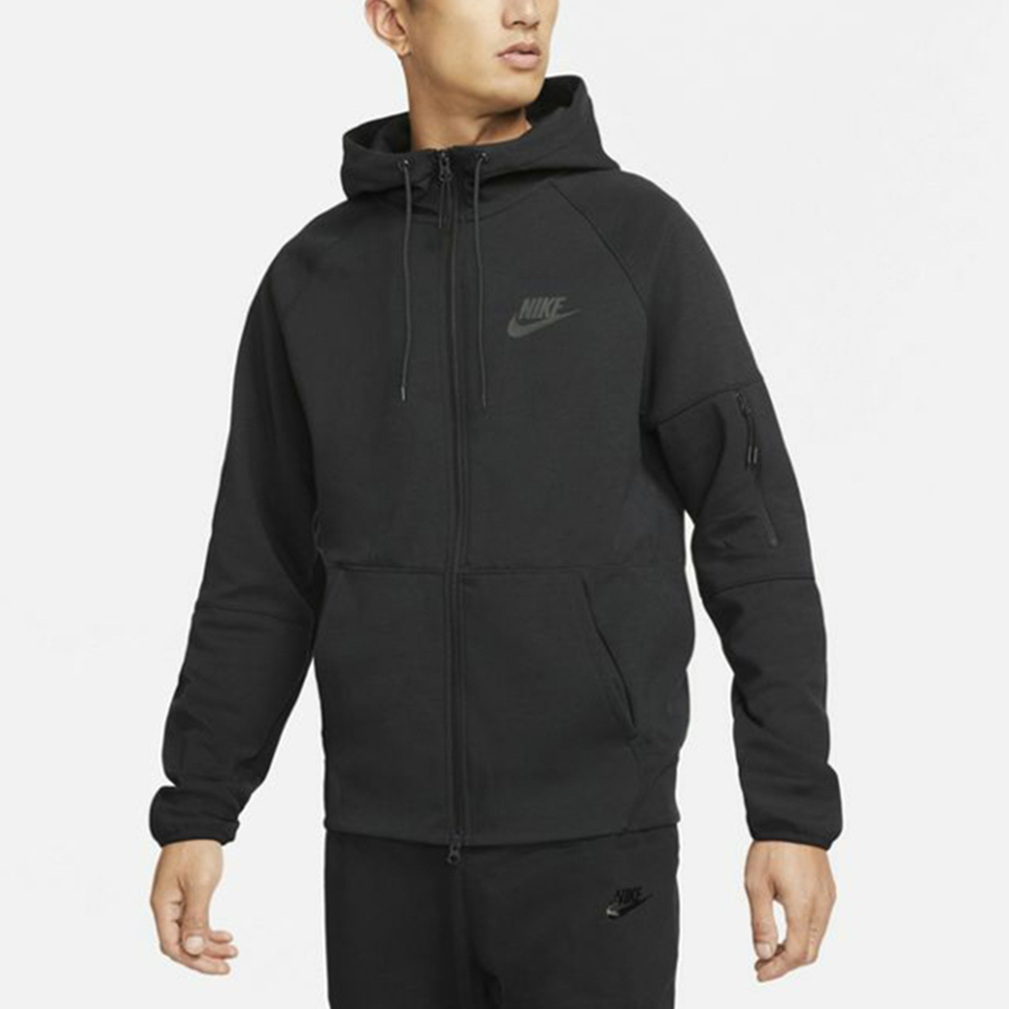 Nike Tech-Pack Logo Knit Hooded Jacket Black DD5285-010 - 4