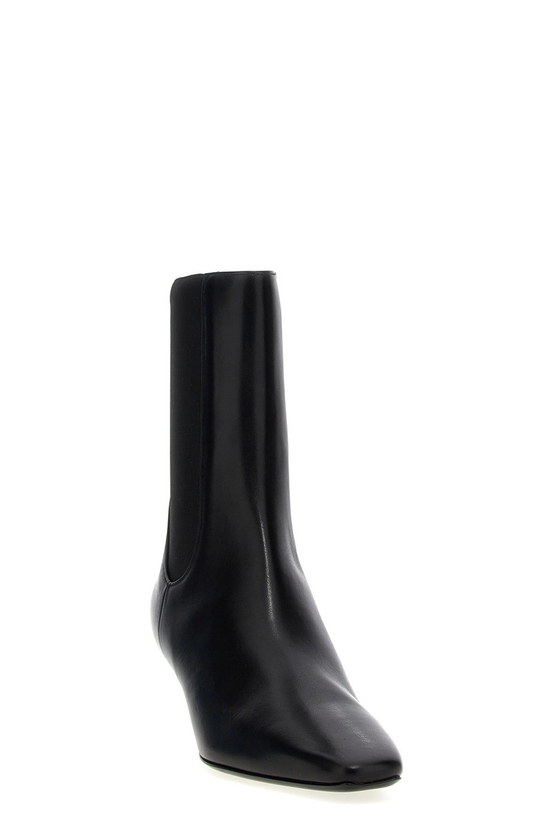 TOTEME Leather ankle boots outlook