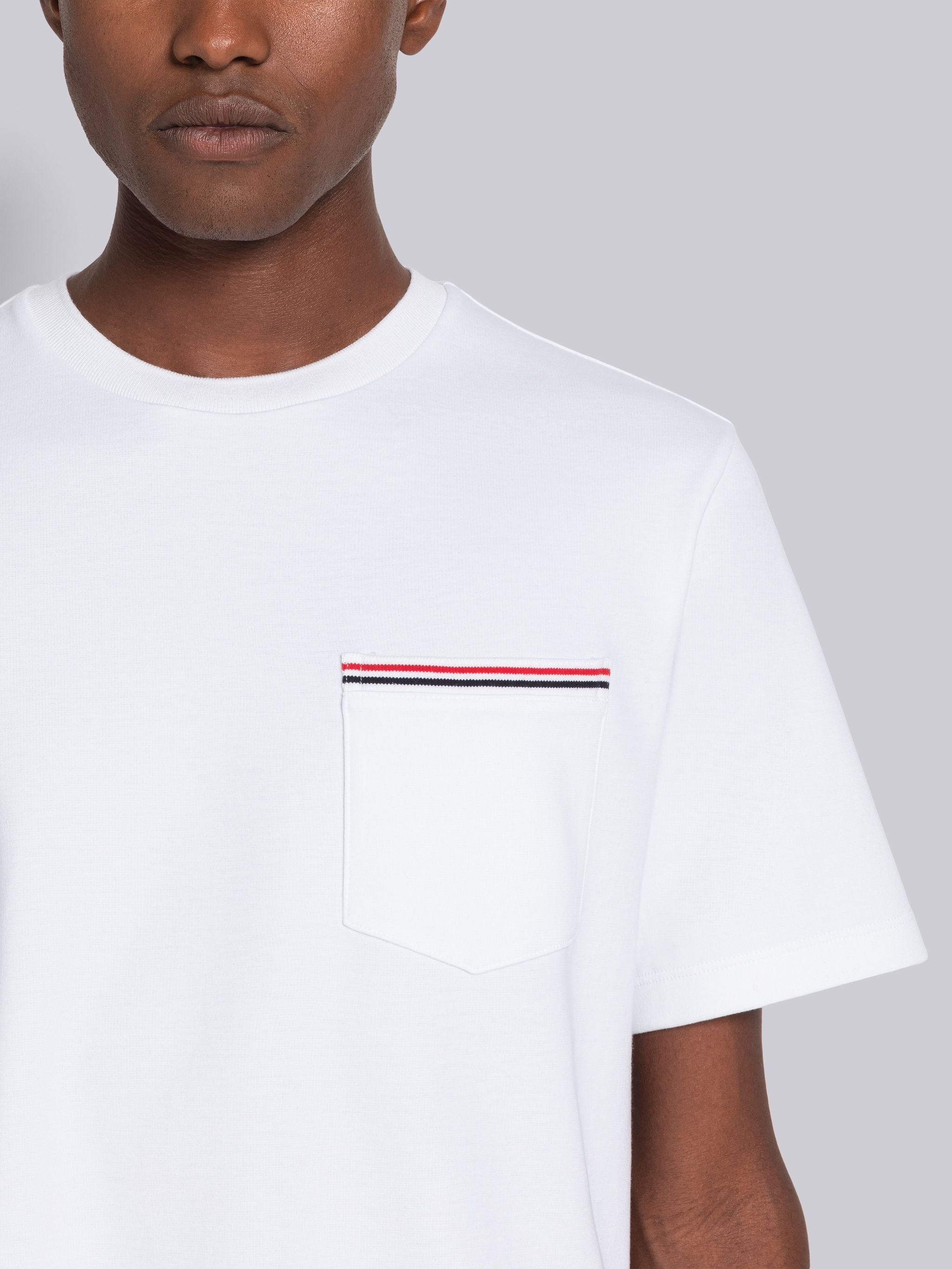 Thom Browne Oversized Short Sleeve Pocket Tee | REVERSIBLE