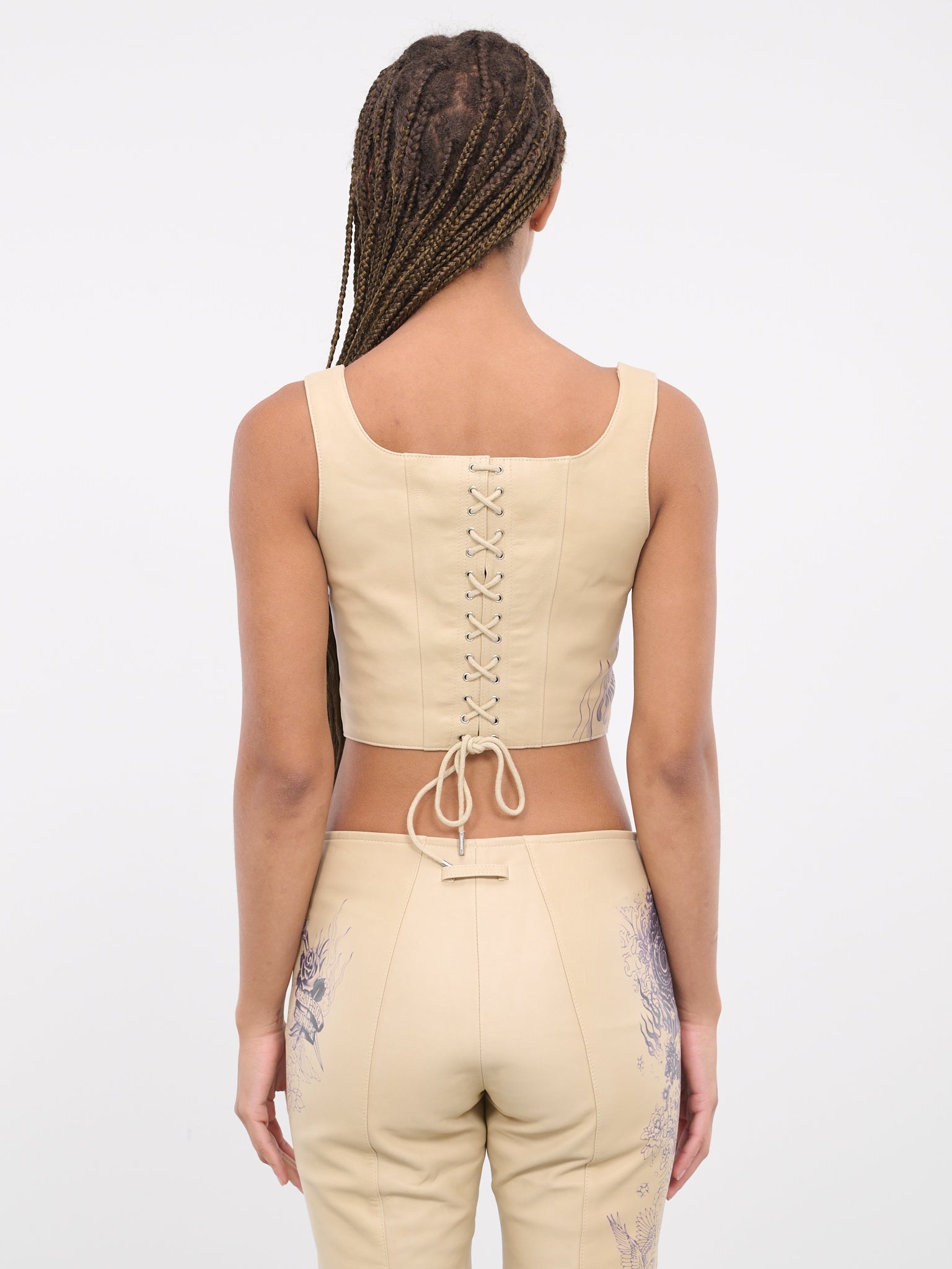 Tattoo Leather Bustier - 3