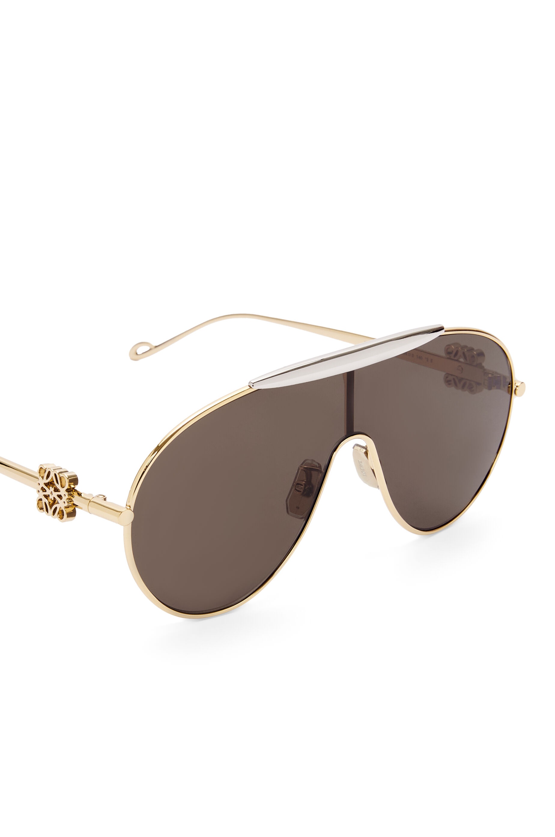Spoiler aviator mask glasses in metal - 5