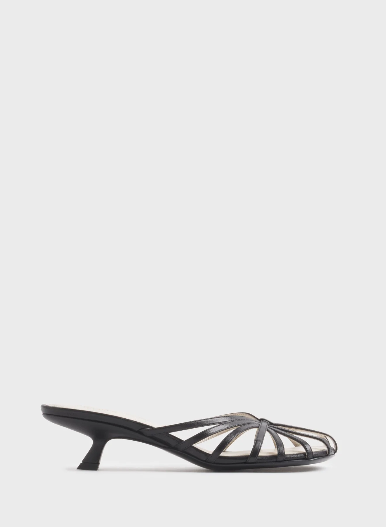 Black knotted strap mules 45 - 1