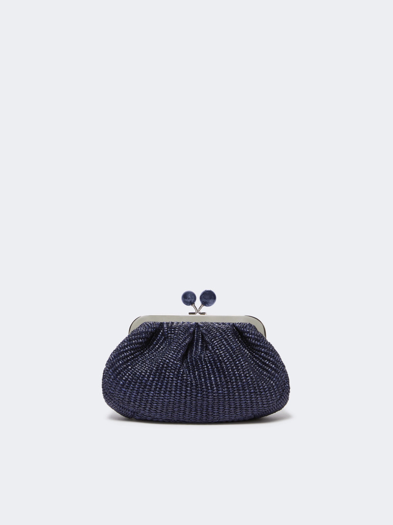 PALMAS Small raffia-effect Pasticcino Bag - ULTRAMARINE 3