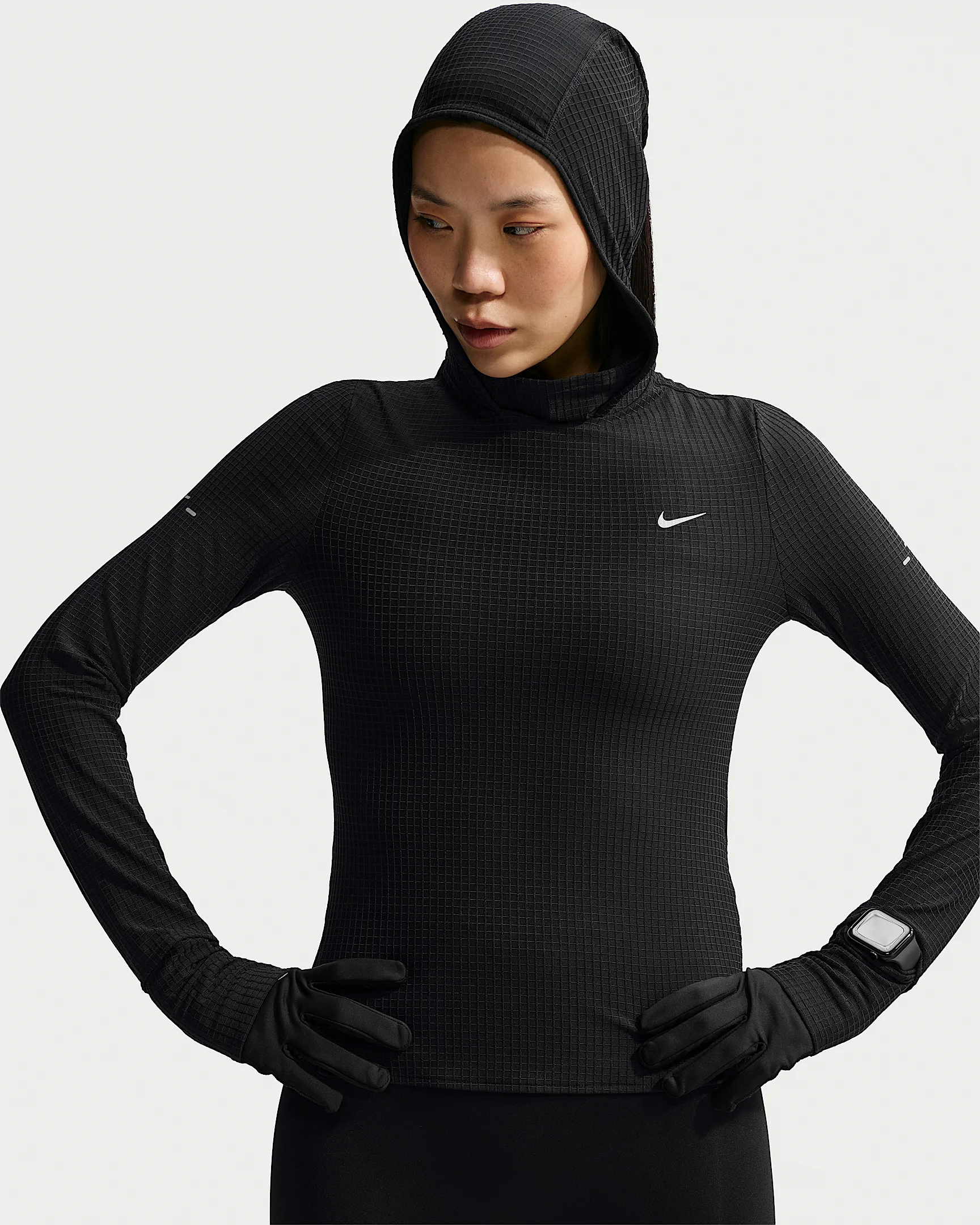 Nike Swift Women's Therma-FIT Long-Sleeve Hooded Running Top - 1