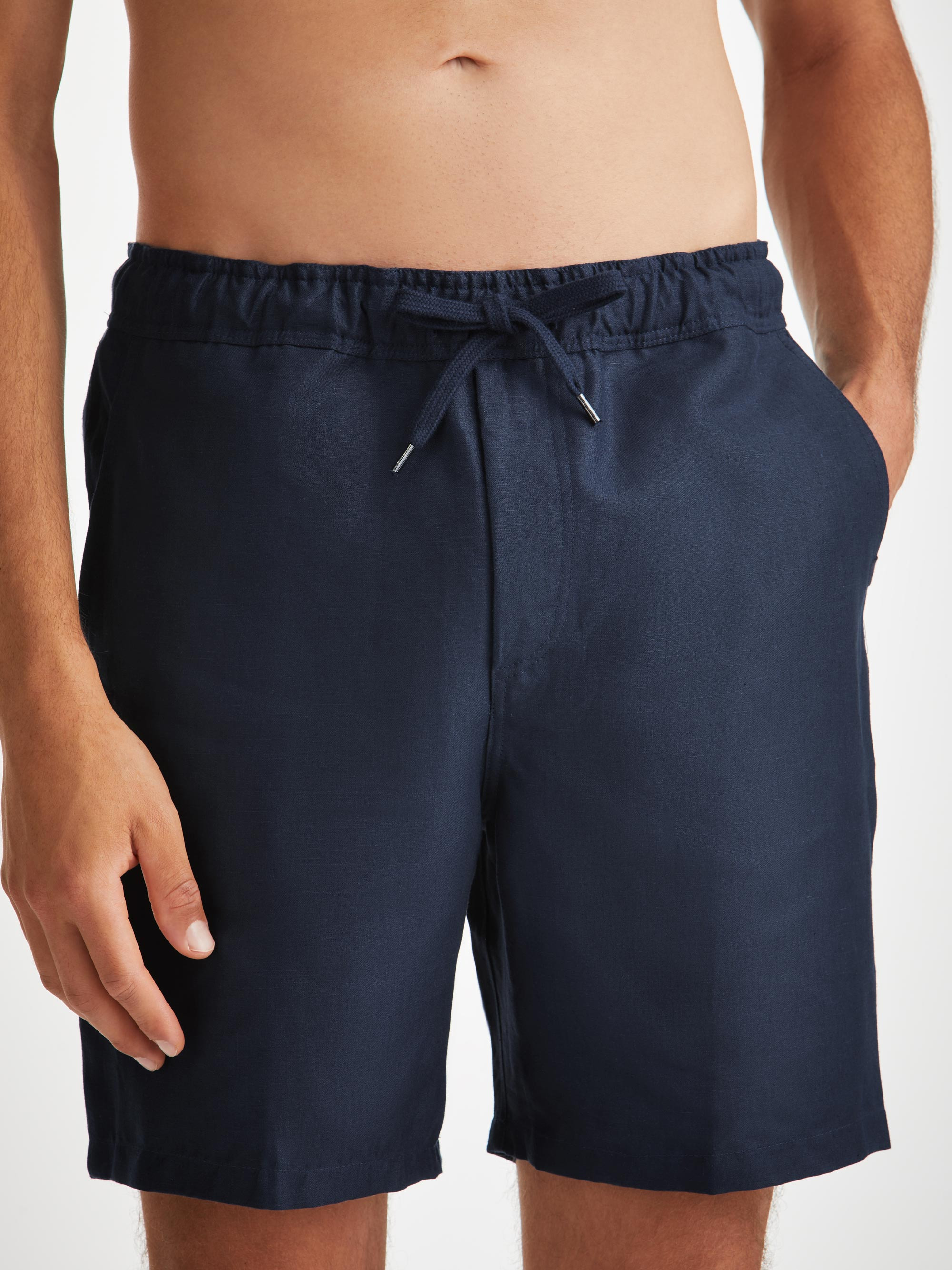 Men's Shorts Sydney 2 Linen Navy - 5