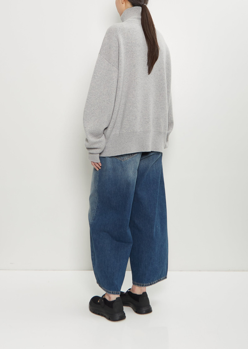 extreme cashmere n°319 Xtra Out Cashmere Cardigan — Grey outlook