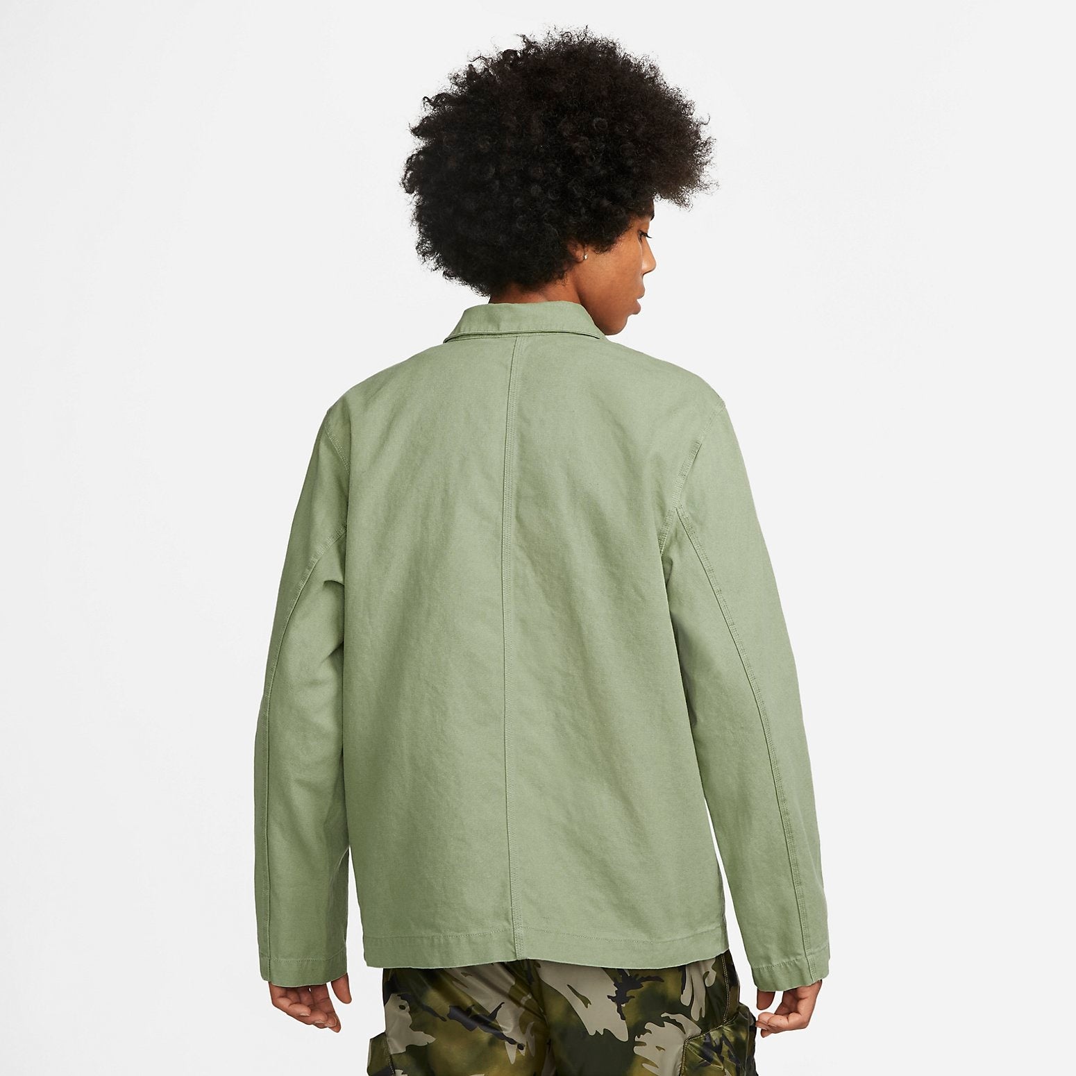 Nike Life Unlined Chore Coat Heavyweight Cotton Jacket 'Green' DQ5185-386 - 5