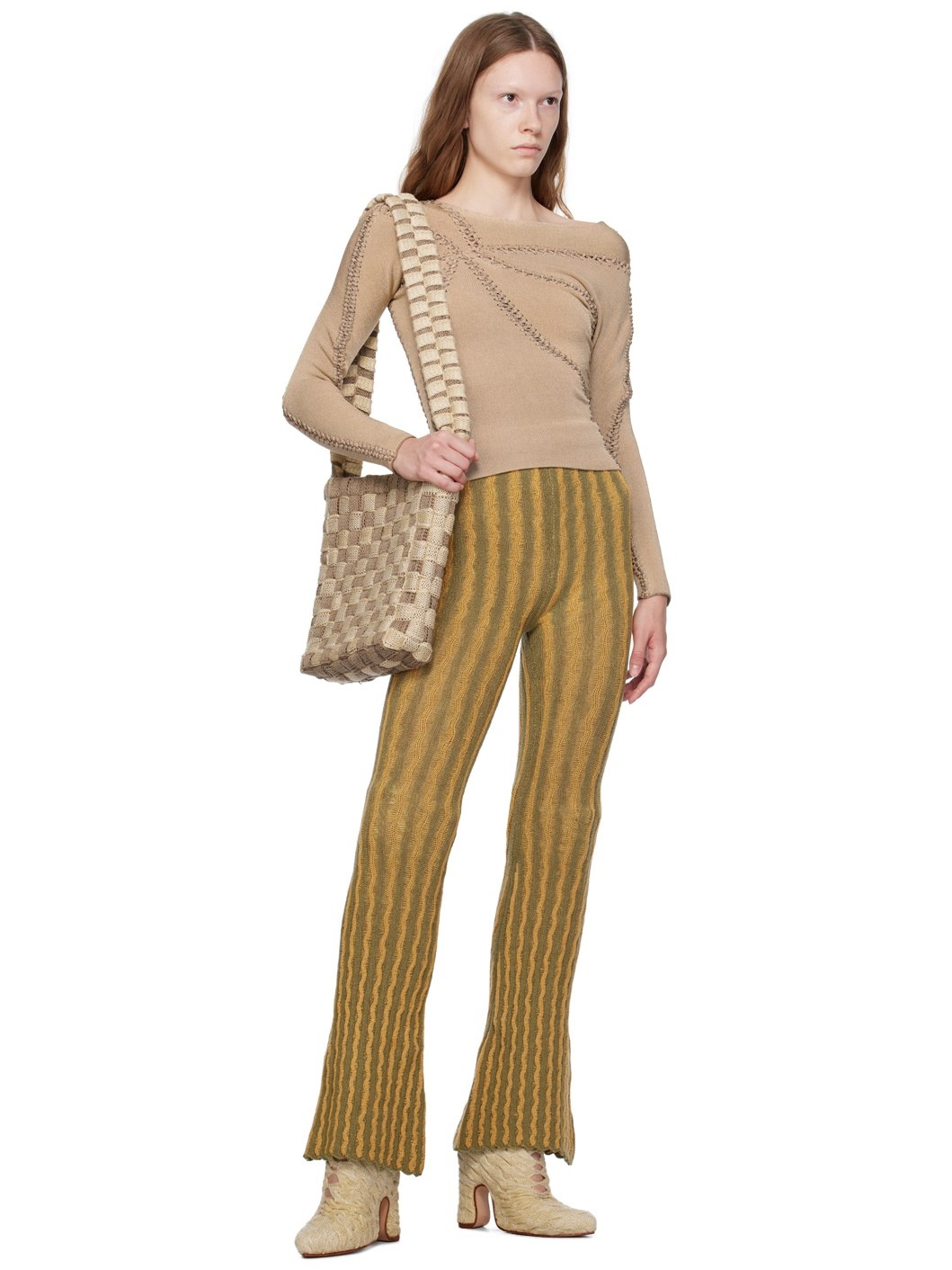 SSENSE Exclusive Green & Orange Lounge Pants - 4