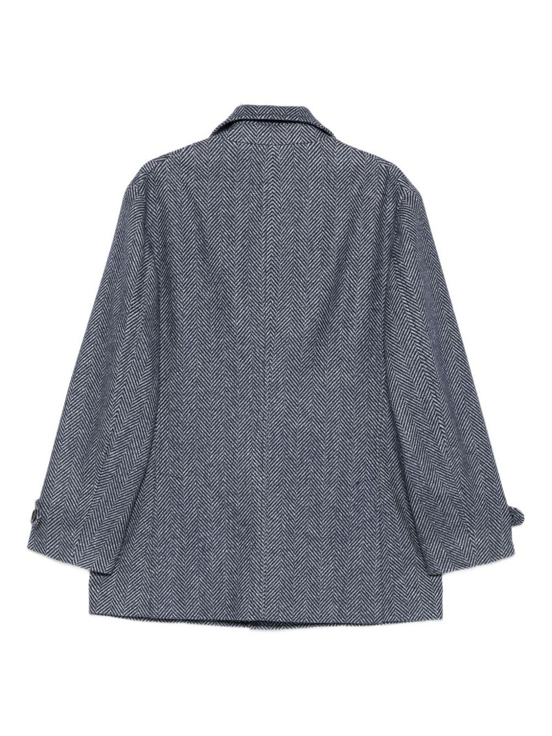 Brunello Cucinelli herringbone blazer outlook