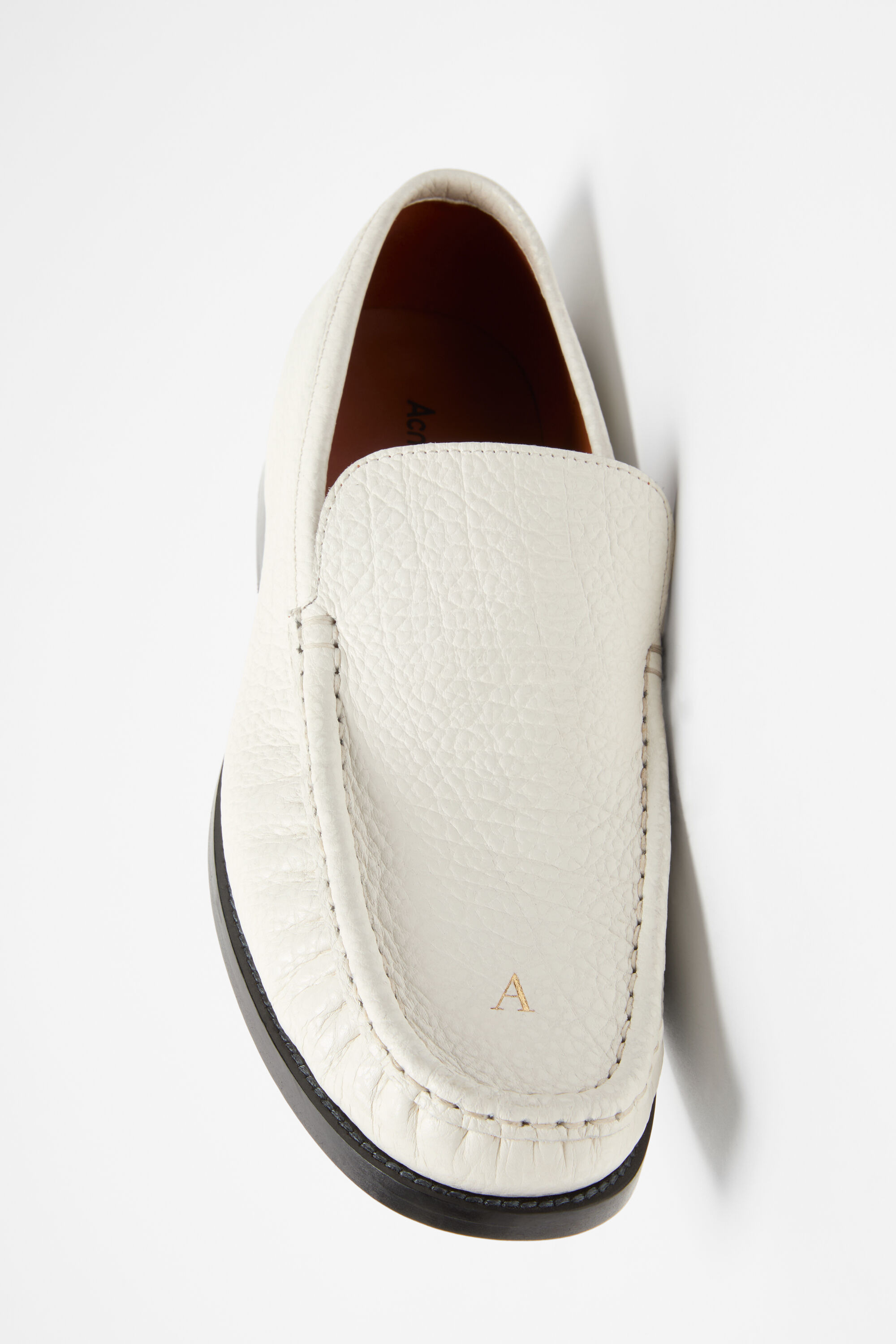 Leather loafers - White - 5