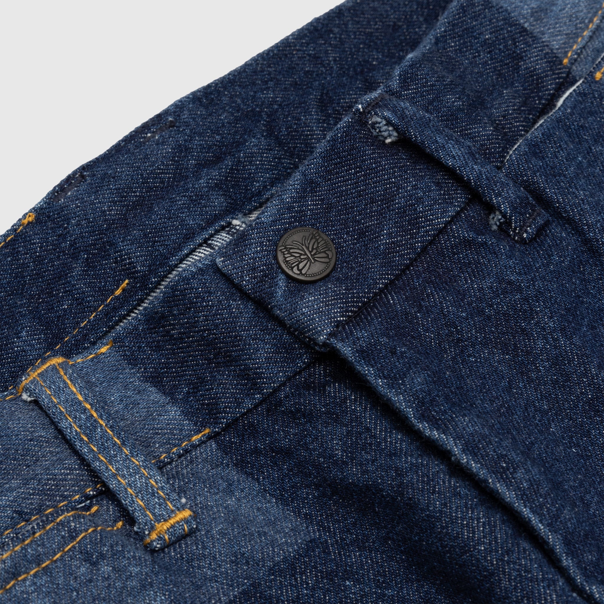 14OZ GLITCH STITCH STRAIGHT DENIM - 4
