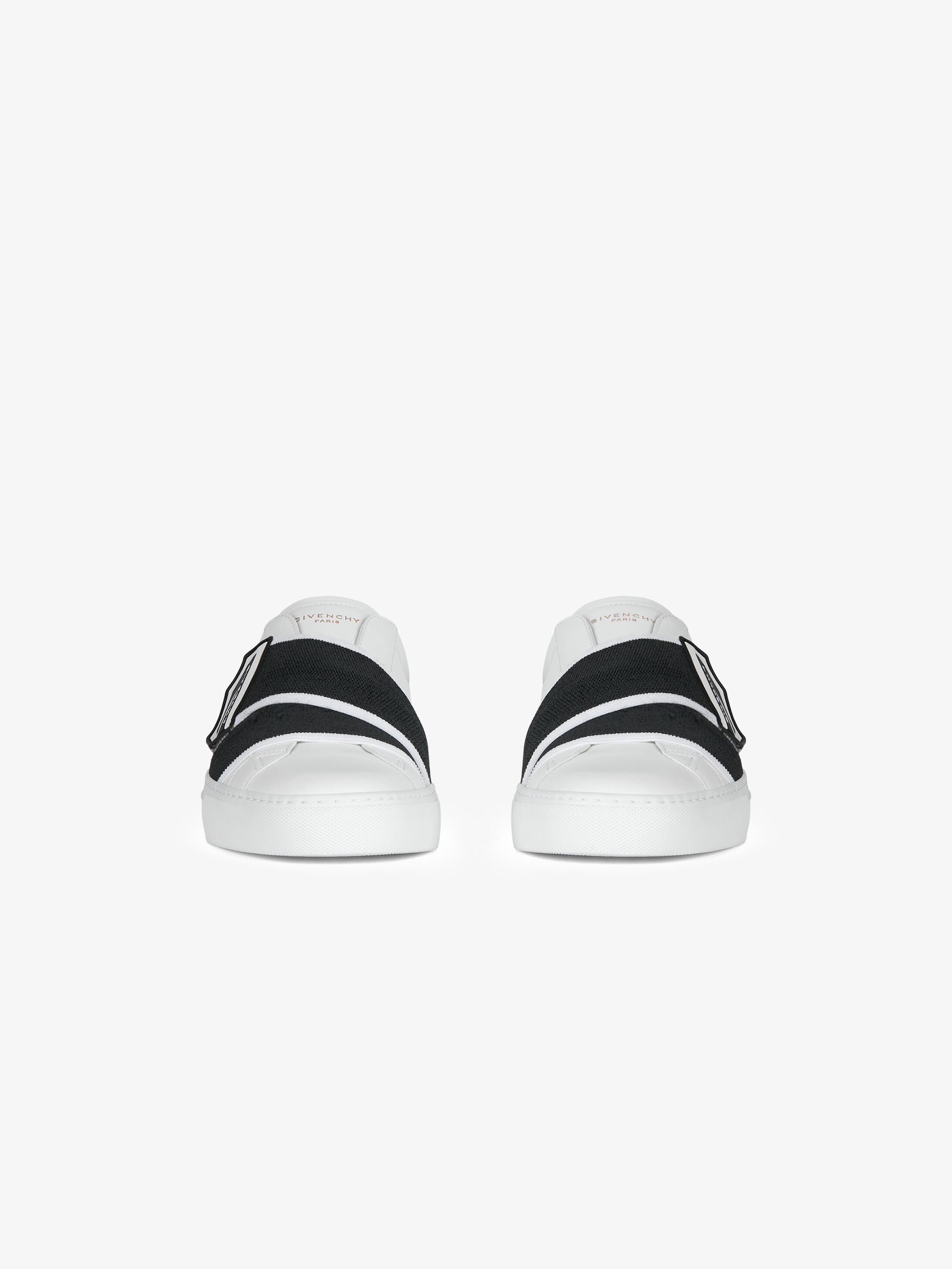 GIVENCHY crossed webbing sneakers in leather - 3