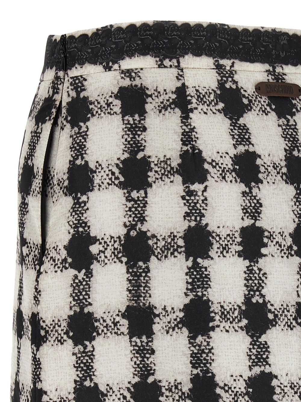 tweed-print mini skirt - 3