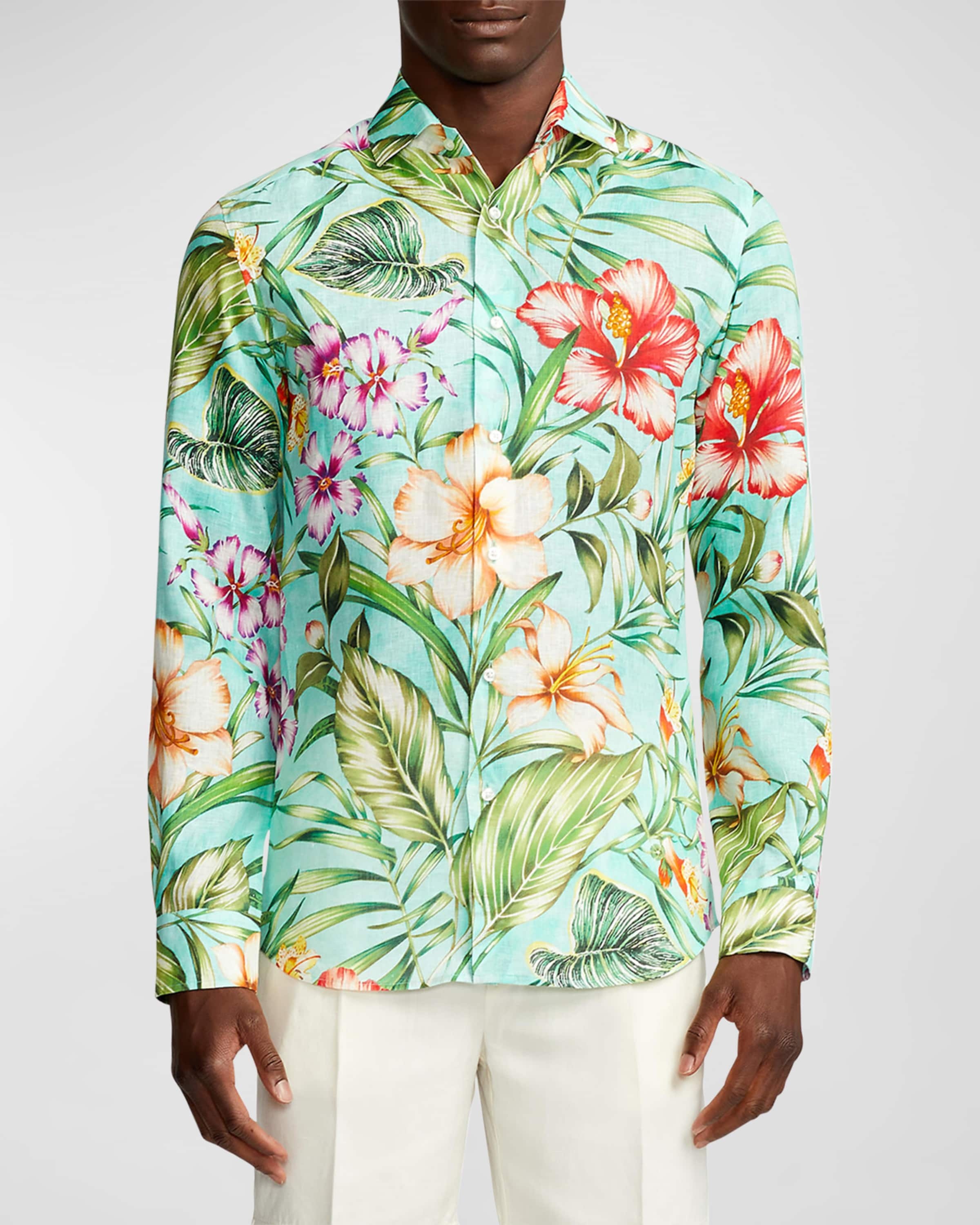 Men's Serengeti Delano Floral Button-Down Shirt - 2