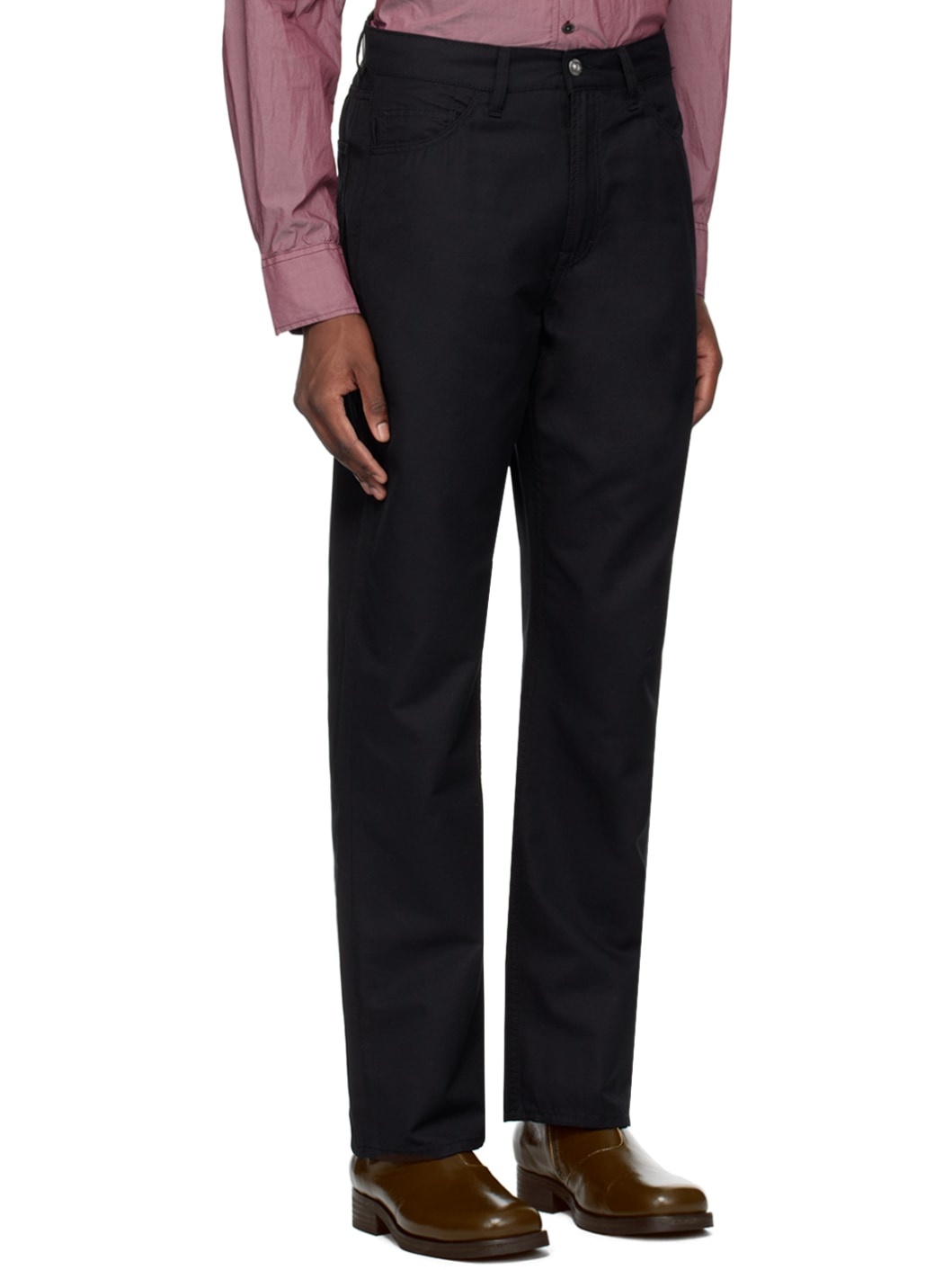 Black Formal Cut Trousers - 2