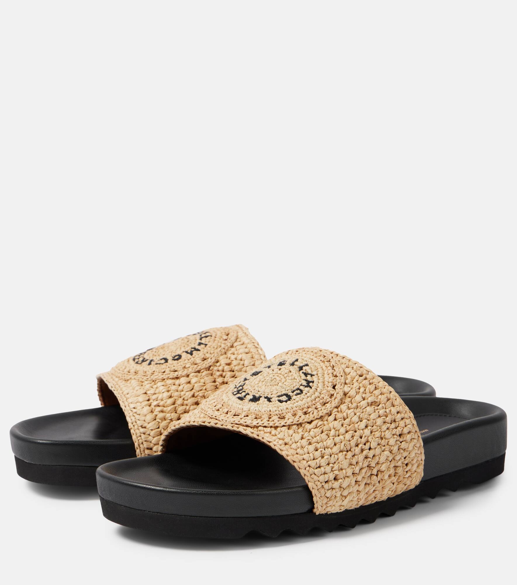 Elyse logo raffia slides - 5