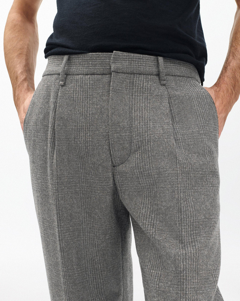 Evan British Plaid Wool Trousers 5