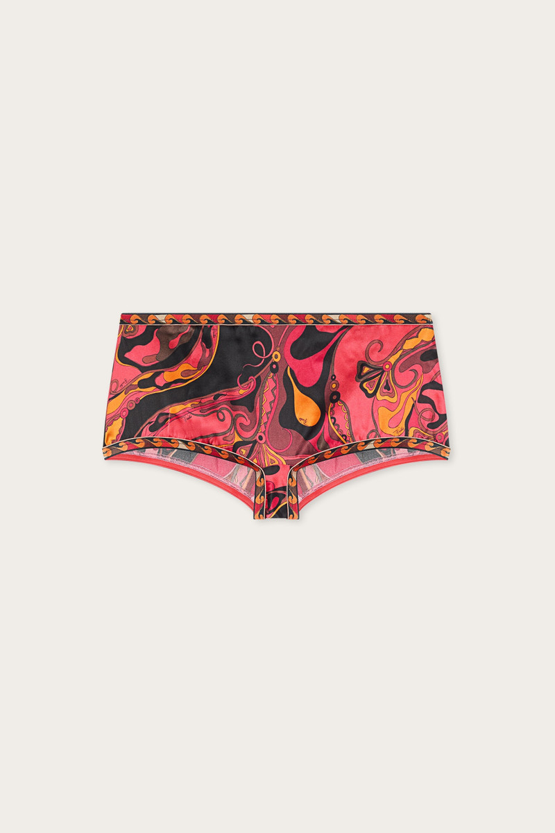 ORCHIDEE PRINT SILK COULOTTE 1