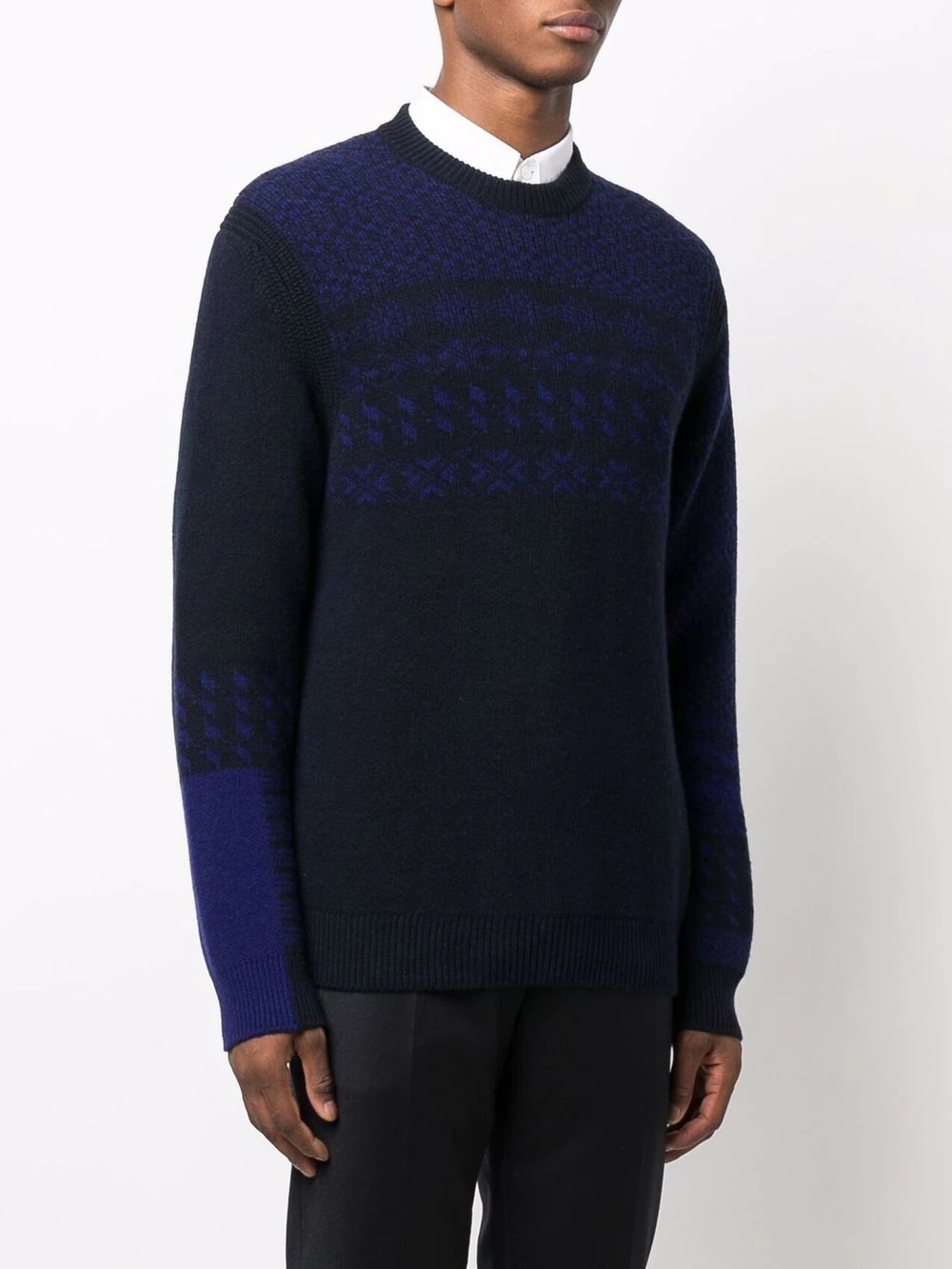 patterned intarsia knit jumper - 3