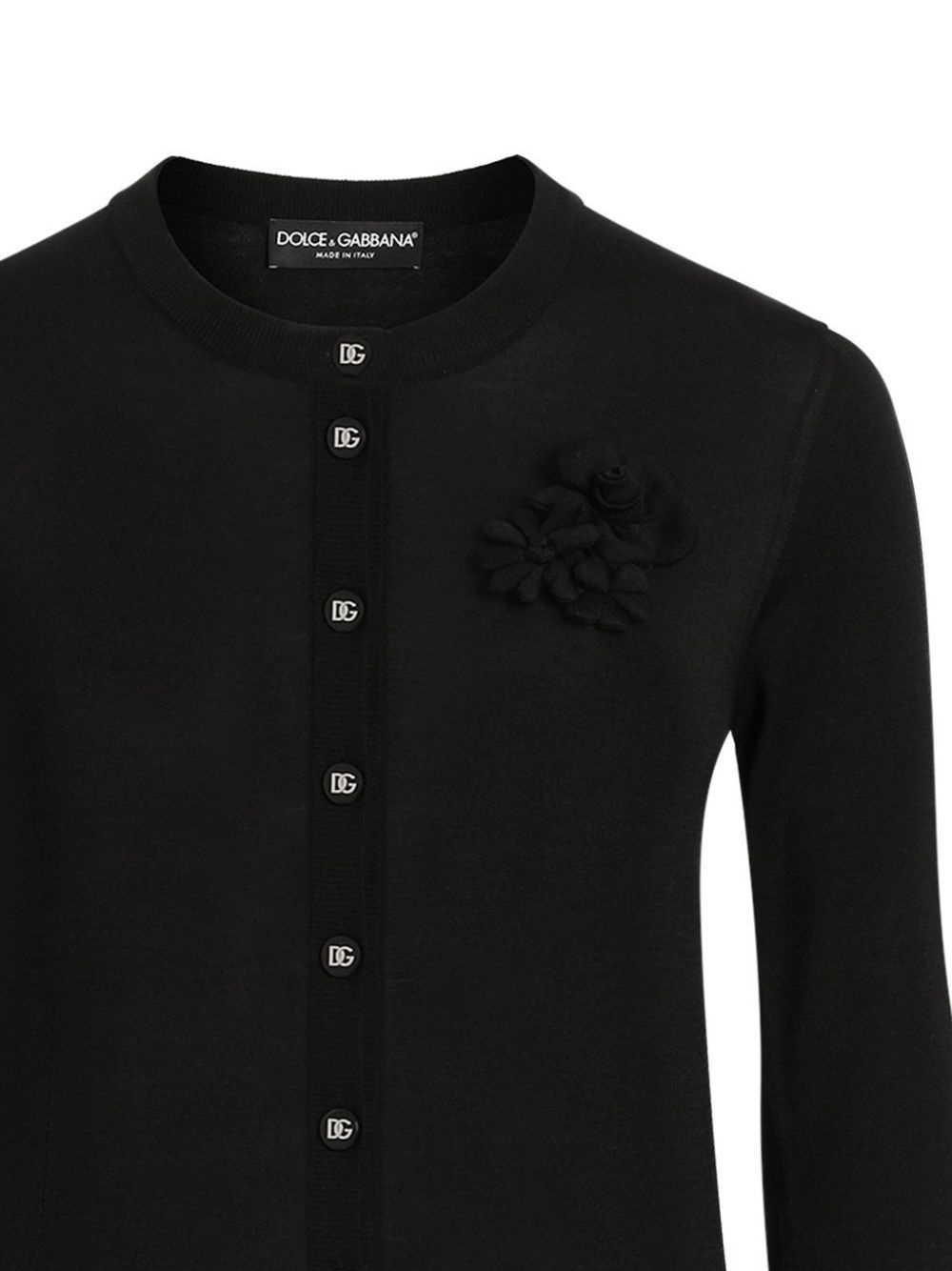 floral-appliqué cardigan - 2