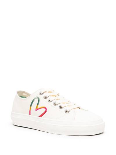 Paul Smith Kinsey heart-embroidered low-top sneakers outlook