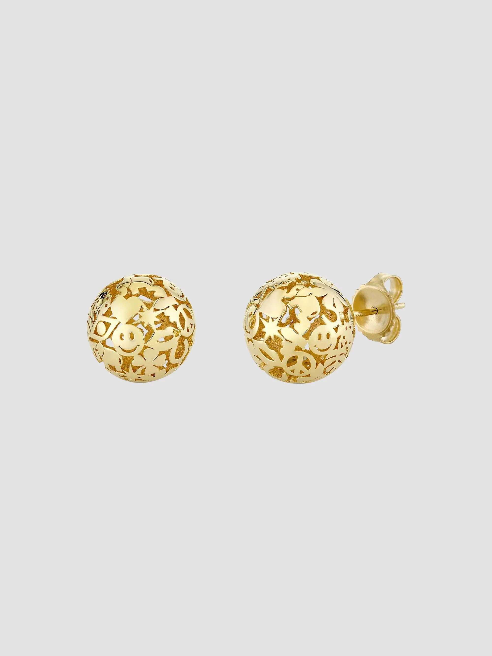 Women's Icon 14K Yellow Gold Stud Earrings - Gold - 1